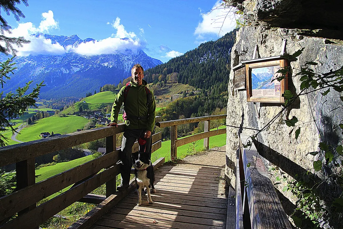Auf dem SalzAlpenSteig über den Soleleitungsweg zum Söldenköpfl