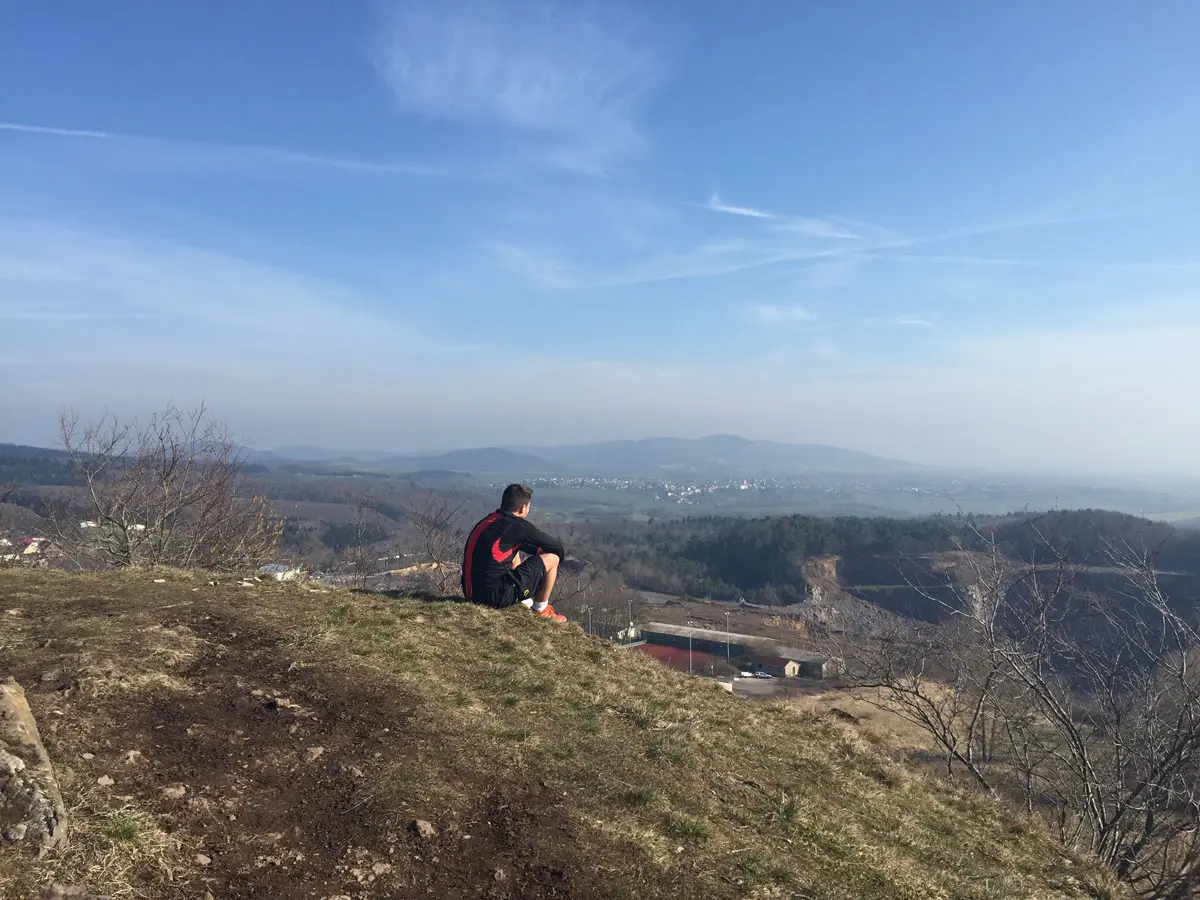 Wanderweg auf dem Traumpfad Vulkanpfad in der Eifel