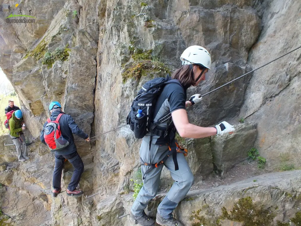 Faszination am Fels – Kurs am Mittelrhein Klettersteig