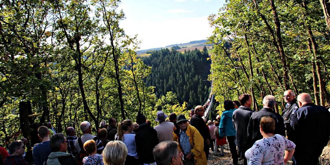 Hängeseilbrücke Geierlay bei Mörsdorf im Hunsrück geöffnet!