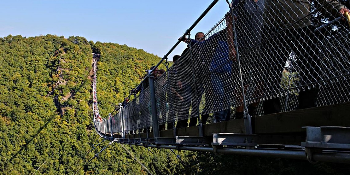 Hängeseilbrücke Geierlay bei Mörsdorf im Hunsrück geöffnet!