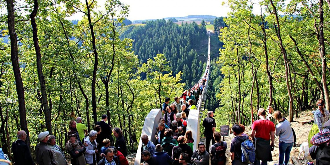 Hängeseilbrücke Geierlay bei Mörsdorf im Hunsrück geöffnet!