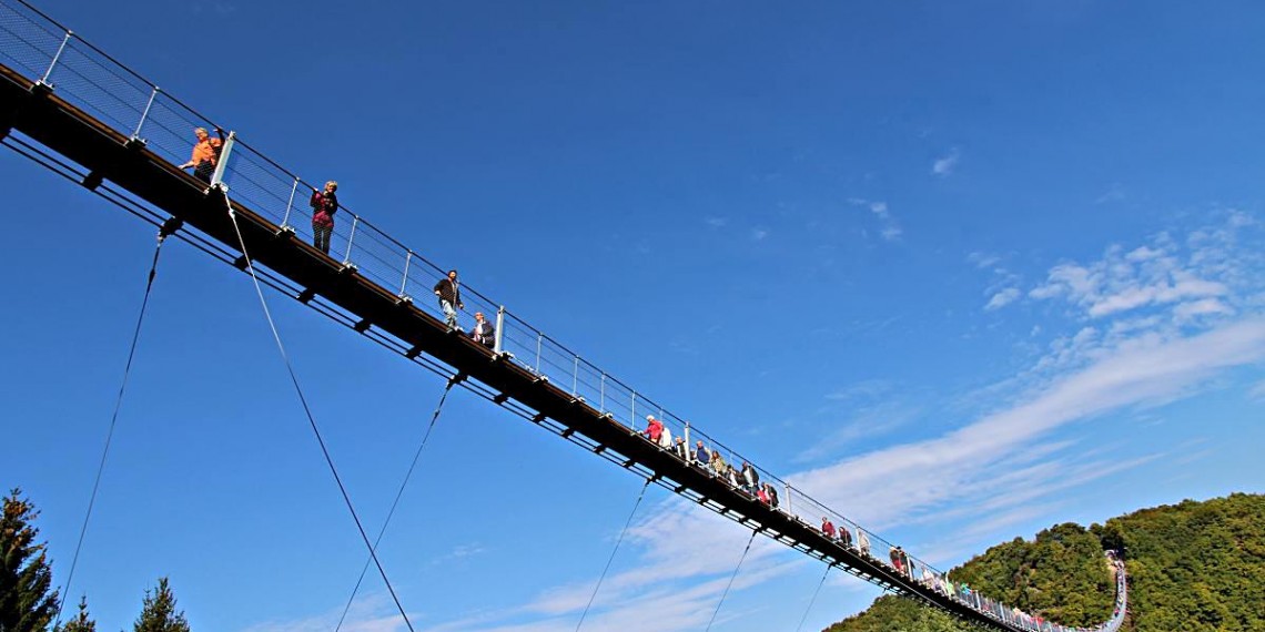 Hängeseilbrücke Geierlay bei Mörsdorf im Hunsrück geöffnet!